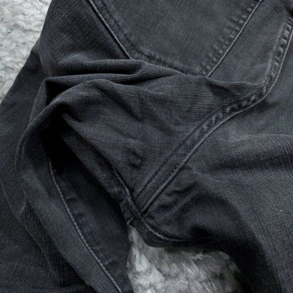 Madewell 9" Mid High Rise Skinny Jeans Ripped Distressed Size 25 Black Sea H2230 - Picture 4 of 13